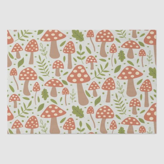 コテージコアテラコッタマッシュルーム離れと 薄葉紙 (正面)