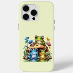 コテージコアトーストイレマッシュルームアンドカエル iPhone 15 PRO MAXケース
