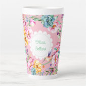 コテージコアハミングバード カフェラテマグ (正面)