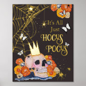 コテージコアハロウィーンスカル蝶スパイダース 箔ポスター (正面)