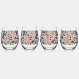 コテージコアハロウィーン ステムなしワイングラス