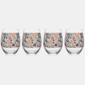 コテージコアハロウィーン ステムなしワイングラス (左)