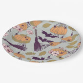 コテージコアハロウィーン ペーパープレート (アングル)