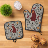 コテージコアハロウィーン 鍋つかみ&鍋敷きセット (トップダウン)