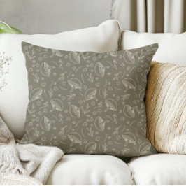 コテージコアハンドドロッドマッシュルームズアコランズウッドランド クッション