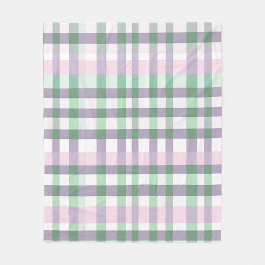 コテージコアバッファロープリドパステル春コージー フリースブランケット (正面)