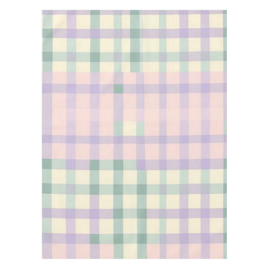 コテージコアバッファロープリドパステル春ダイニング テーブルクロス (正面)