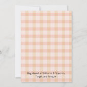 コテージコアピンクキッチンブライダルシャワー招待 招待状 (裏面)