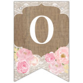 コテージコアピンクフローラ素朴神ベレスバプテスマ バンティングフラッグ (第2の旗)