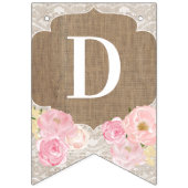 コテージコアピンクフローラ素朴神ベレスバプテスマ バンティングフラッグ (第3の旗)