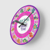 コテージコアファームハウスティーショップキッチンカフェ ラウンド壁時計 (傾斜)