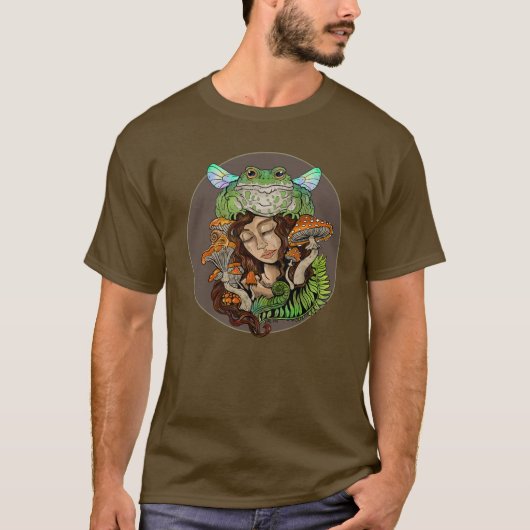 コテージコアフェアリーフロッグ Tシャツ (正面)