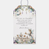 コテージコアフェアリーフローラティーベイビーガールシャワー ギフトタグ (裏面)