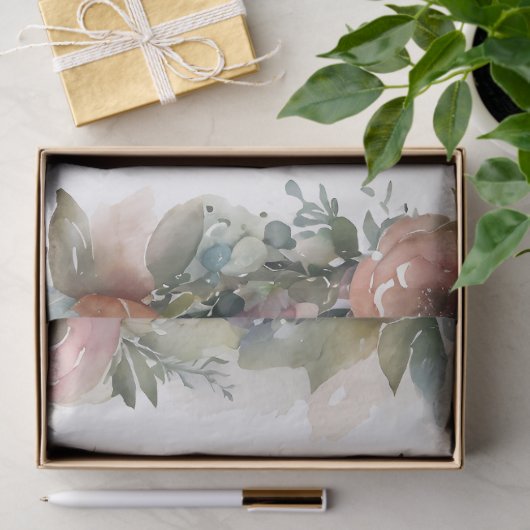 コテージコアフェアリー魔法のガーデンフラワーズデコップページ 薄葉紙 (ギフト)