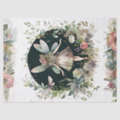 コテージコアフェアリー魔法のガーデンフラワーズデコップページ 薄葉紙 (正面)