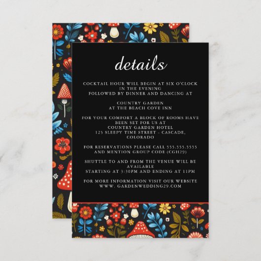 コテージコアフォレスト詳細 エンクロージャーカード (正面/裏面)