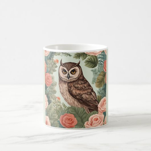 コテージコアフクロウ コーヒーマグカップ (中央)