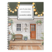 コテージコアフロントポーチウィズプラントス ノートブック (正面)