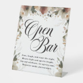 コテージコアフローラウェディングレセプションオープンバー 台座サイン (正面)