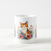 コテージコアフローラキャットセレネフェネボタニカル コーヒーマグカップ (中央)