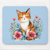 コテージコアフローラキャットセレネフェネボタニカル マウスパッド (正面)