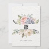 コテージコアフローラピンクローゼズンチョーズガール 招待状 (裏面)