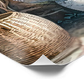 コテージコアフローラポーチウィズカリコキャット ポスター (コーナー)