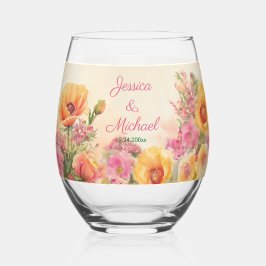 コテージコアフローラ春の結婚式 ステムなしワイングラス