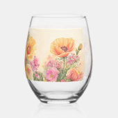 コテージコアフローラ春の結婚式 ステムなしワイングラス (裏面)