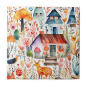 コテージコアフローラ田舎の動物の家 タイル (正面)