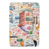 コテージコアフローラ田舎の動物の家 バスマット (正面縦)