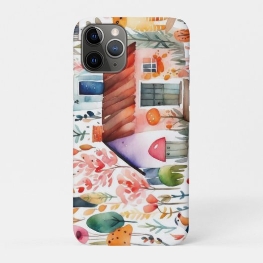 コテージコアフローラ田舎の動物の家 Case-Mate iPhoneケース (裏)