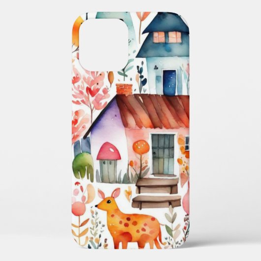 コテージコアフローラ田舎の動物の家 Case-Mate iPhoneケース (裏面)