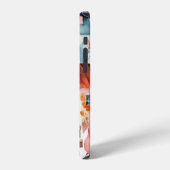 コテージコアフローラ田舎の動物の家 iPhoneケース (左側面)