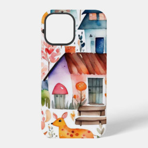 コテージコアフローラ田舎の動物の家 iPhone 12 PROケース