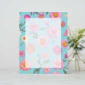 コテージコアフローラ白デイジーピンクの花 (スタンド正面)