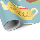 コテージコアブルーアヒルladbugsキノコ ラッピングペーパー (ロールコーナー)