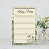 コテージコアブルー蝶バインダーノートページ (スタンド正面)