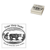 コテージコアベアーテンプレートスモールビジネス ラバースタンプ (押印)