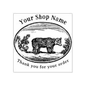 コテージコアベアーテンプレートスモールビジネス ラバースタンプ (インプリント)