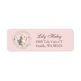 コテージコアベビーシャワーティーパーティー住所 シール