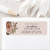 コテージコアボホ結婚フローラ差出人住所 ラベル (インサイチュ)