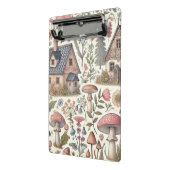 コテージコアマッシュルームとフローラルパターン ミニクリップボード (アングル2)