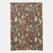 コテージコアマッシュルームキッチンタオル キッチンタオル (縦)