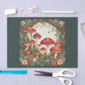 コテージコアマッシュルームデクページ 薄葉紙 (クラフト)