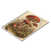 コテージコアマッシュルームノートブック ノートブック (左側)