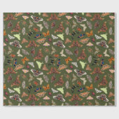 コテージコアモスグリーン ラッピングペーパー (フラット)