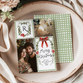 コテージコアモノグラムボウメリークリスマス2写真 シーズンカード