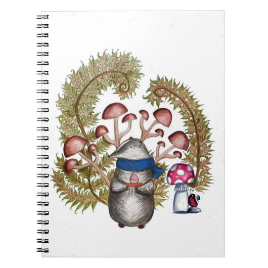 コテージコアヨーロッパバッガーノートブック ノートブック (正面)