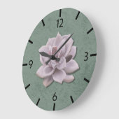 コテージコアラベンダーエチェベリアハンドドロード ラージ壁時計 (傾斜)